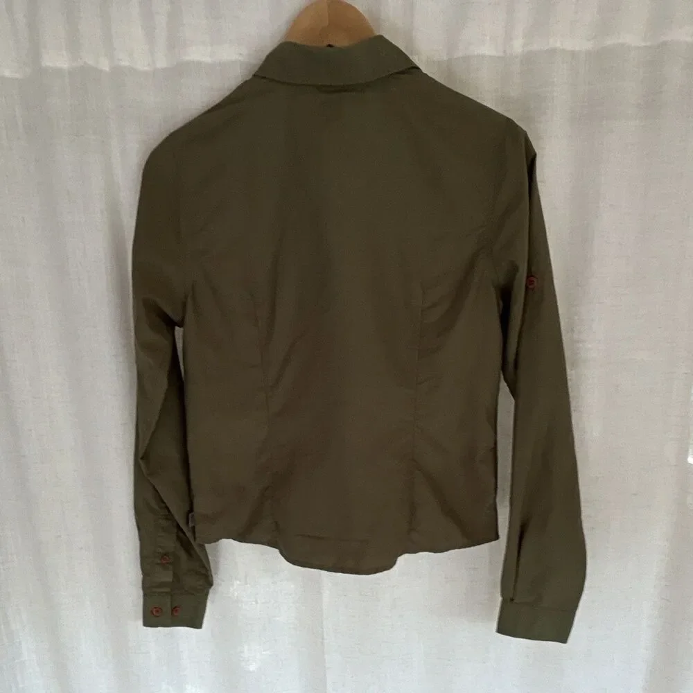 The North Face Women’s Green Breathable Button-Up Shirt Long Sleeve XS/TP - Picture 8 of 16